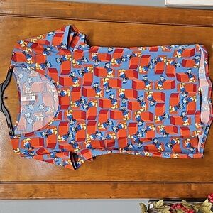 Lularoe X Disney Donald Duck Classic Tee sz L